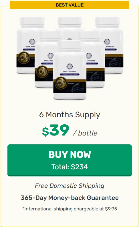 WealthGenix™ 6 bottles pricing